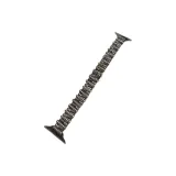 Черный ремешок + Чехол, украшенный стразами