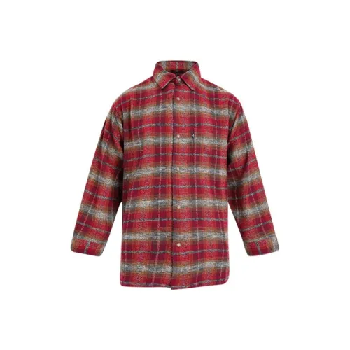 Levis Red Men's Shirts Левис Красные Мужские Рубашки