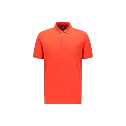 Hugo Boss Поло Мужское Ярко-Оранжевое