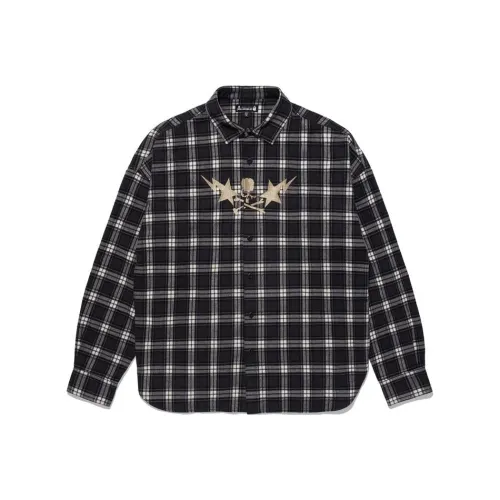 A BATHING APE x mastermind japan SS24 Рубашка Унисекс Черная