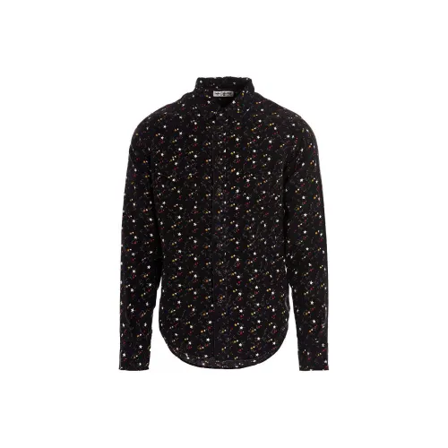 SAINT LAURENT Мужские Черные Рубашки