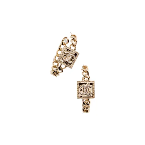 CHANEL Металлические Серьги Золотые Женские