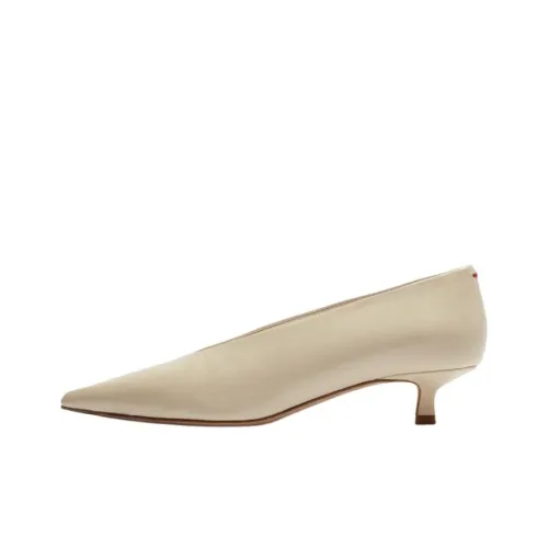 Aeyde Clara Низкий каблук Высокий каблук 3,5 см Женский Бежевый