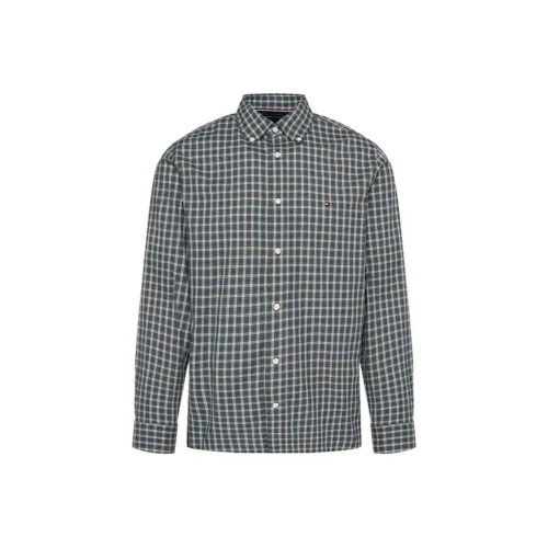 Tommy Hilfiger Рубашка Немецкий размер (DE) Крой Стандартный с Шотландскими Клетками Мужская Зеленая