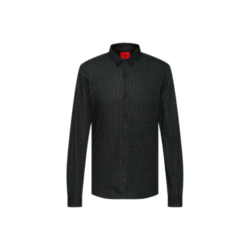 Hugo Boss Мужские Черные Рубашки
