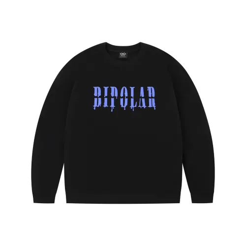 BIPOLAR Круглый вырез Свитшот Унисекс Light Фотиния Серый Черный Синий