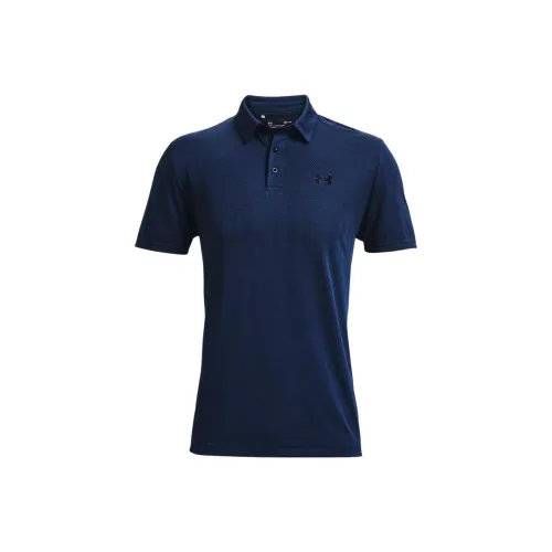 Under Armour Коллегиальный синий Мужская рубашка поло