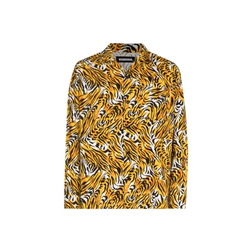 NEIGHBORHOOD совместная брендированная Желтая Мужская Рубашка