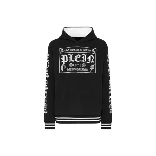 PHILIPP PLEIN Черная унисекс толстовка