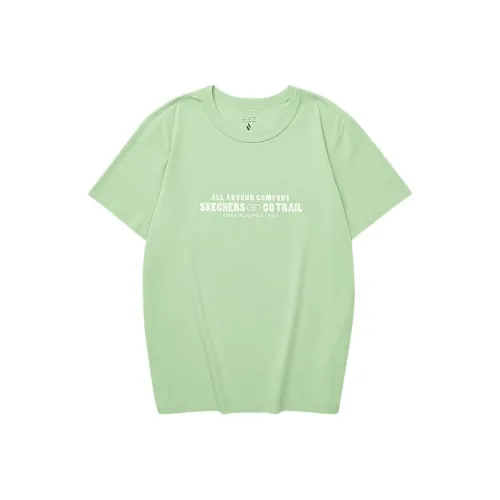 Skechers Гардения Зеленый Мужской T-Рубашки