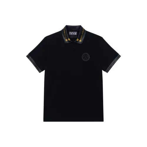 VERSACE JEANS COUTURE Мужская черная поло