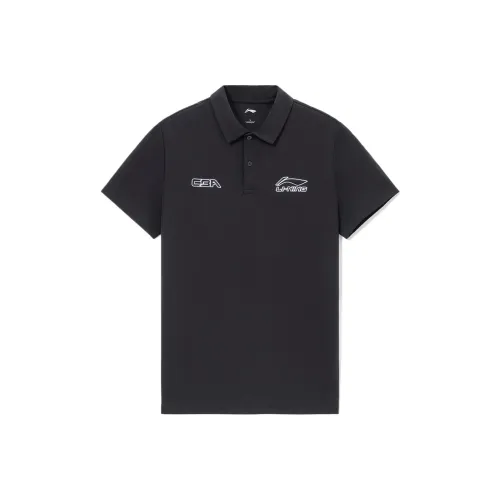 LINING CBA Collection Professional Basketball Collection Поло Мужское Черное