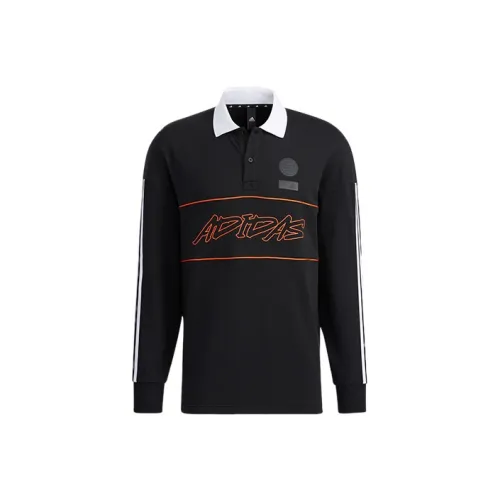 Adidas Мужское Поло Черное