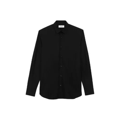 SAINT LAURENT Рубашка Мужская Черная