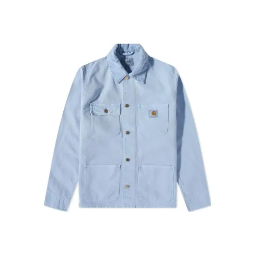 Carhartt WIP Blue Men's Shirts Кархарт WIP Синий Мужские Рубашки