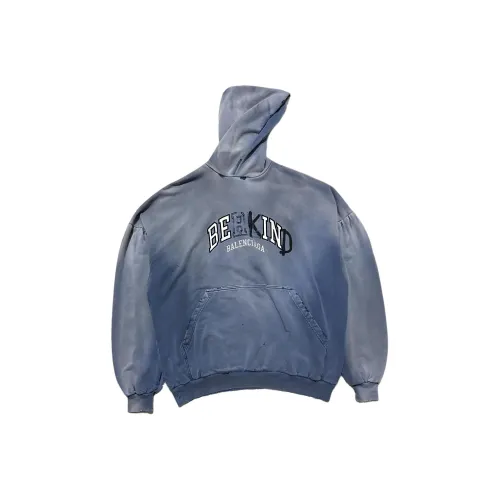 Balenciaga Свитшот Регулярного Кроя Мужской Синий