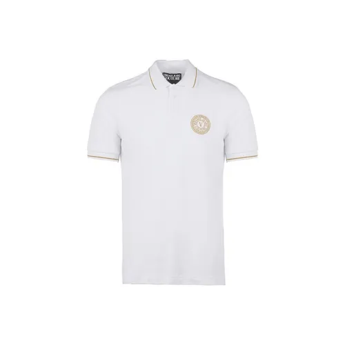 VERSACE JEANS COUTURE Белая Мужская Рубашка Поло