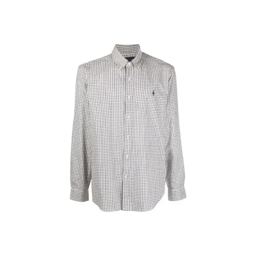 Polo Ralph Lauren FW21 Рубашка Мужская Серого цвета