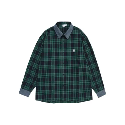 GAP Зеленая Унисекс Рубашка