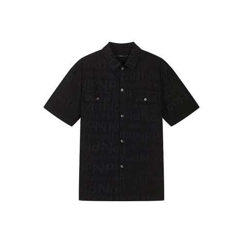 DAVID NAMAN Мужские черные рубашки