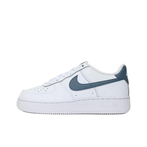 Nike Air FORCE 1 Slip-on Устойчивый к истиранию Низкий Топ Детские Скейтбординг Белый
