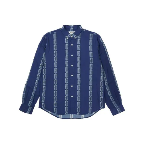 Дворцово-синие унисекс рубашки