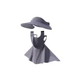 Защита шеи, стиль - темно-серый [Съемные маски для лица]