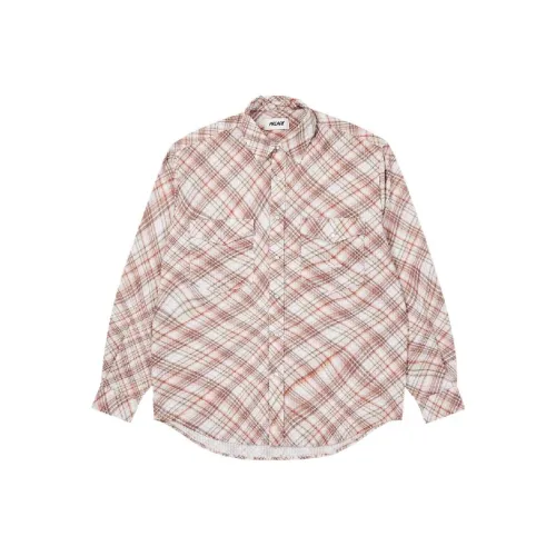 PALACE Red Men's Shirts PALACE Красные Мужские Рубашки