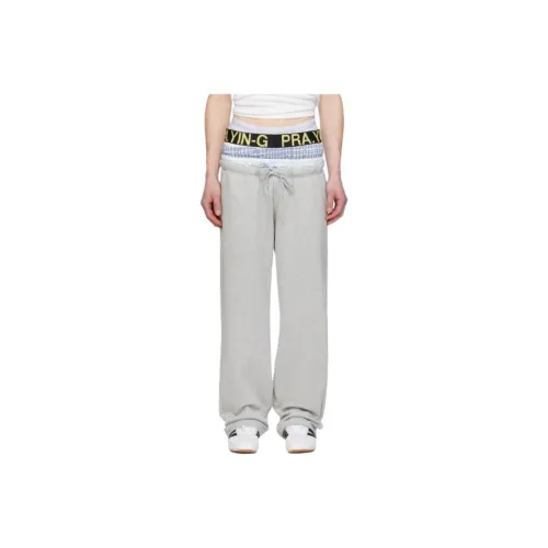 Praying Вязаные Спортивные Штаны Мужские Серые