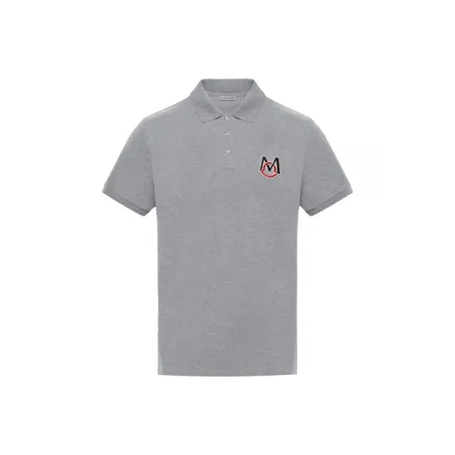 MONCLER Серый Мужской Поло