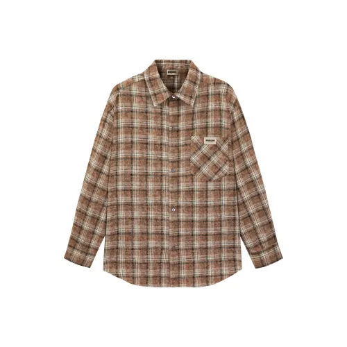 88rising Коричневая унисекс рубашка