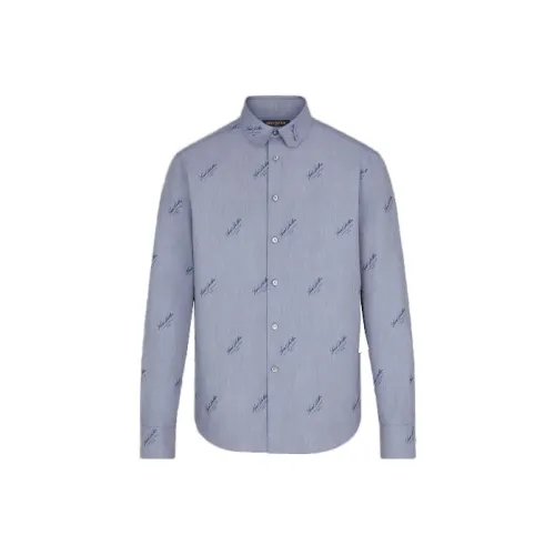 LOUIS VUITTON FW21 Рубашка Мужская Серого цвета