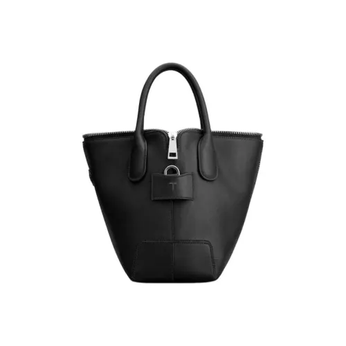 TOD'S DI Телячья кожа Одно плечо Сумка Мини Женская Черная