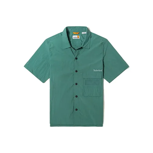 Timberland Рубашка Мужская Синяя Зеленая