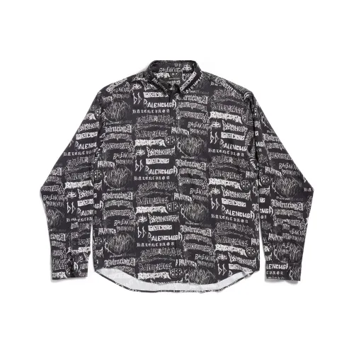 Balenciaga SS24 Рубашка Свободного кроя Мужская