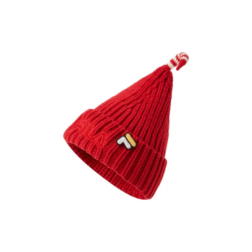 FILA KIDS Шапки-бини из овечьей шерсти для детей легендарный красный