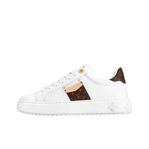 LOUIS VUITTON Time Out Low Топ Скейтборд Кроссовки Женские Белые