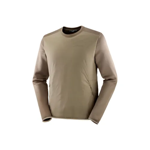 SALOMON OUTLINE Теплый Hybrid Толстовка Мужская Оливково-Коричневая