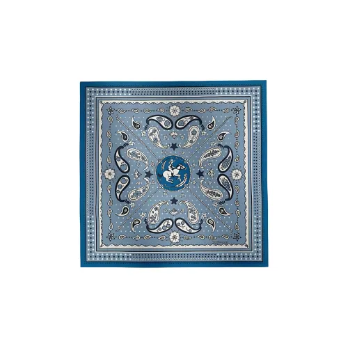 HERMES Шелковые повязки на голову Унисекс Синий