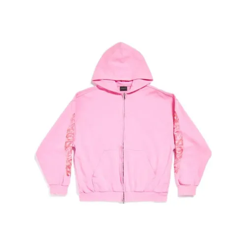 Balenciaga Свитшот Свободного кроя Унисекс Розовый