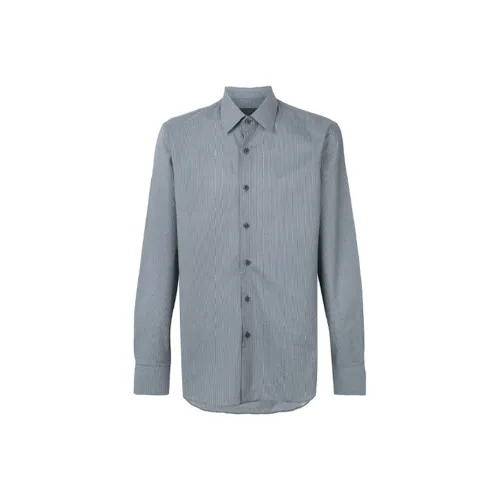 PRADA Мужские Синие Рубашки