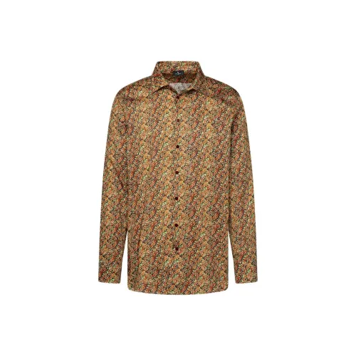 ETRO Желтые Мужские Рубашки