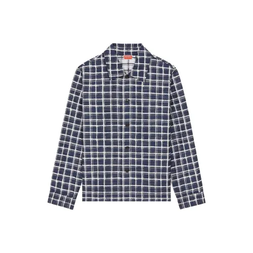 KENZO Мужские Синие Рубашки