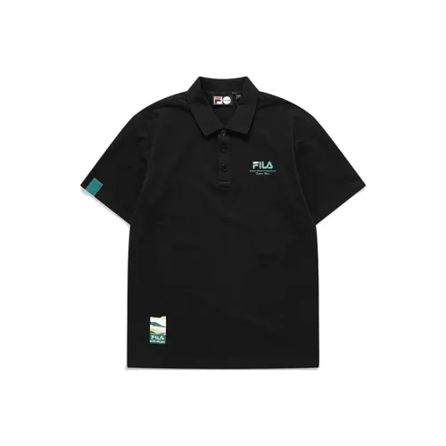 FILA FUSION Life Мужская поло черного цвета