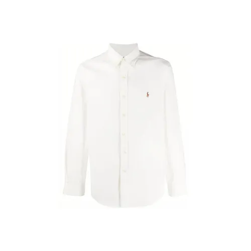 Polo Ralph Lauren Белые Мужские Рубашки
