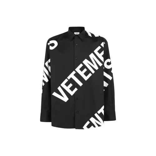 Vetements Черные Мужские Рубашки