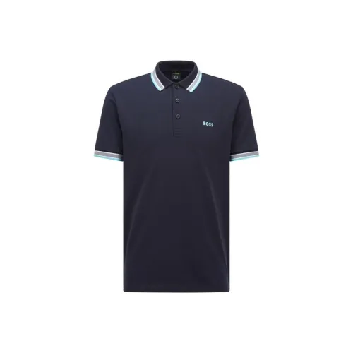 Hugo Boss Поло Мужское Темно-синий