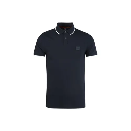 Hugo Boss Темно-синяя мужская поло рубашка