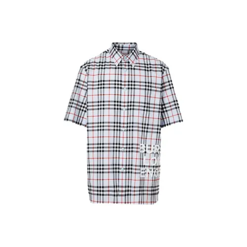 Burberry Mist Blue Мужские Рубашки