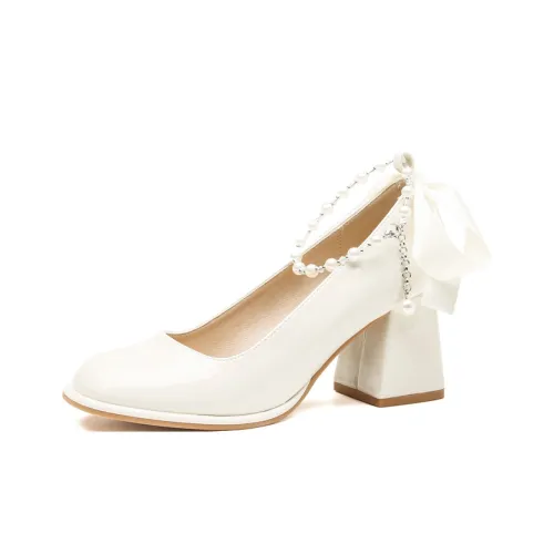 Zomila Грубый каблук Высокие каблуки Женские Экрю